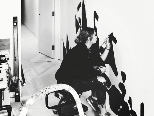 Wall painting for Crown Cannabis